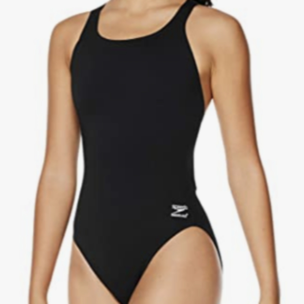 Speedo Black Endurance Superpro back swimsuit swim size 8 or 34